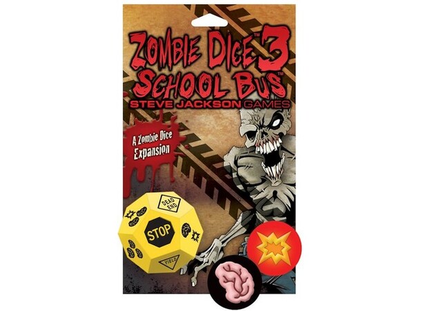 Zombie Dice 3 School Bus Exp Ekspansion til Zombie Dice Terningespil 